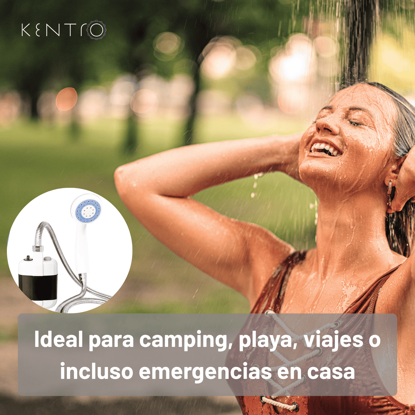Ducha Portátil Recargable para Camping