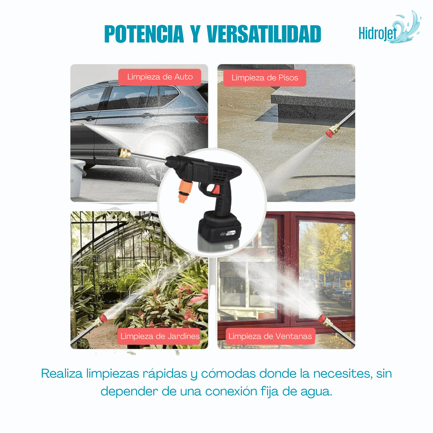 HidroJet - Máxima presión. Cero cables.