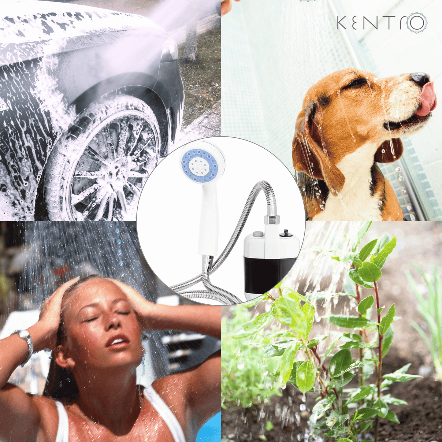 Ducha Portátil Recargable para Camping