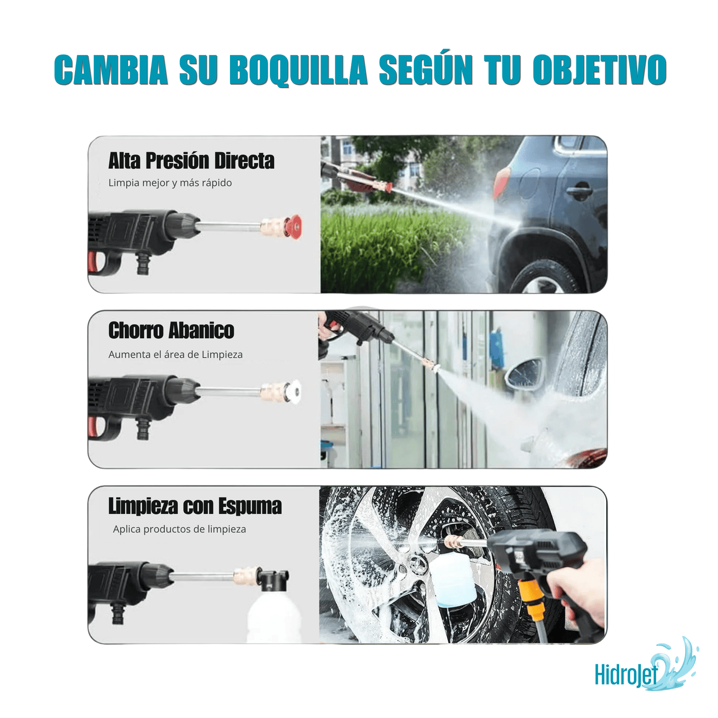 HidroJet - Máxima presión. Cero cables.