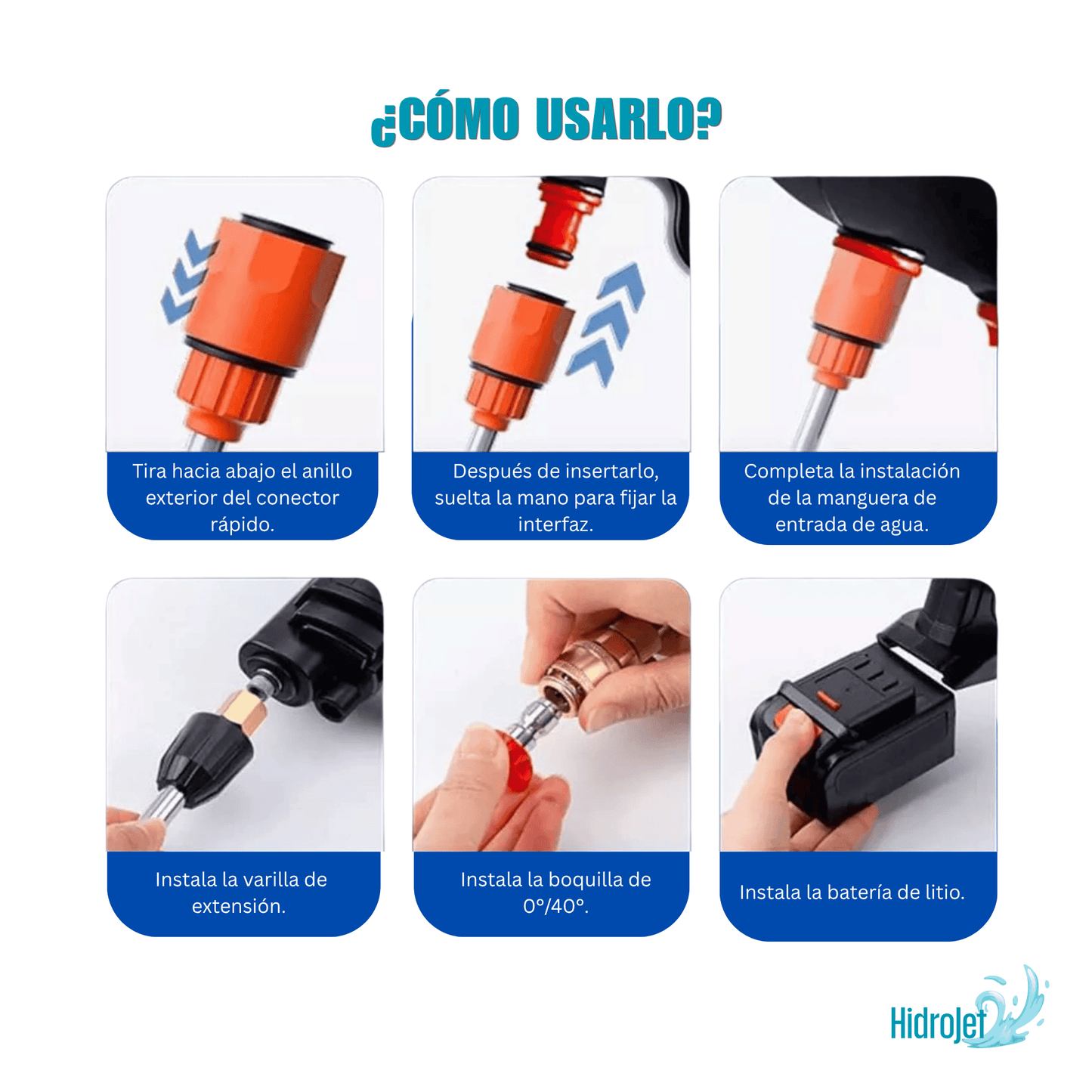HidroJet - Máxima presión. Cero cables.